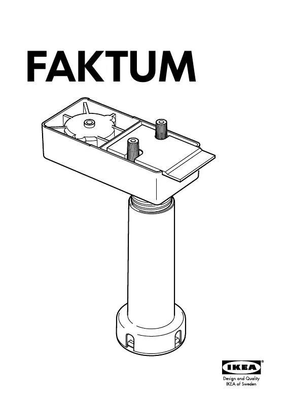 Mode d'emploi IKEA FAKTUM PATA