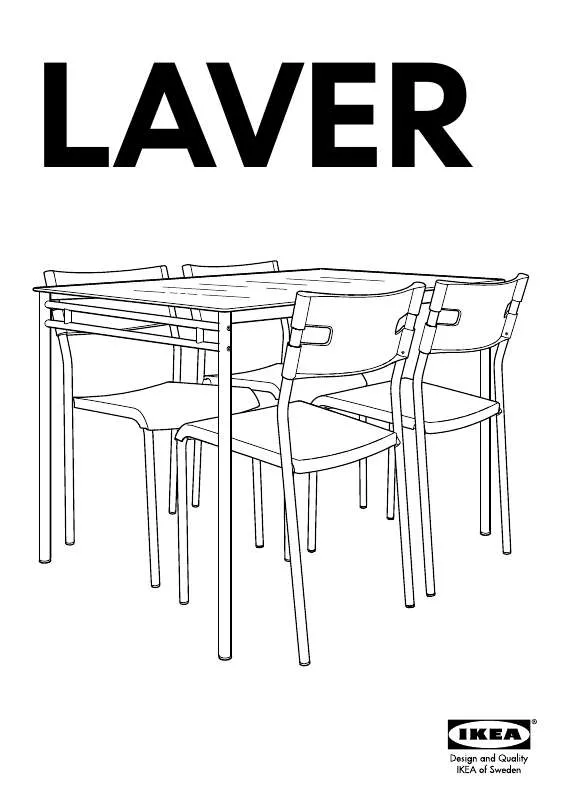 Mode d'emploi IKEA LAVER MESA CON 4 SILLAS