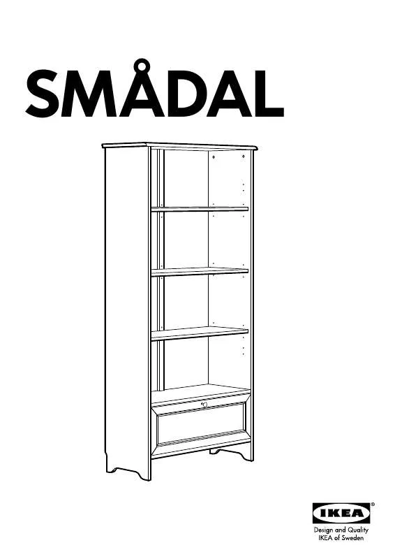 Mode d'emploi IKEA SMÅDAL LIBRERÍA CON CAJÓN