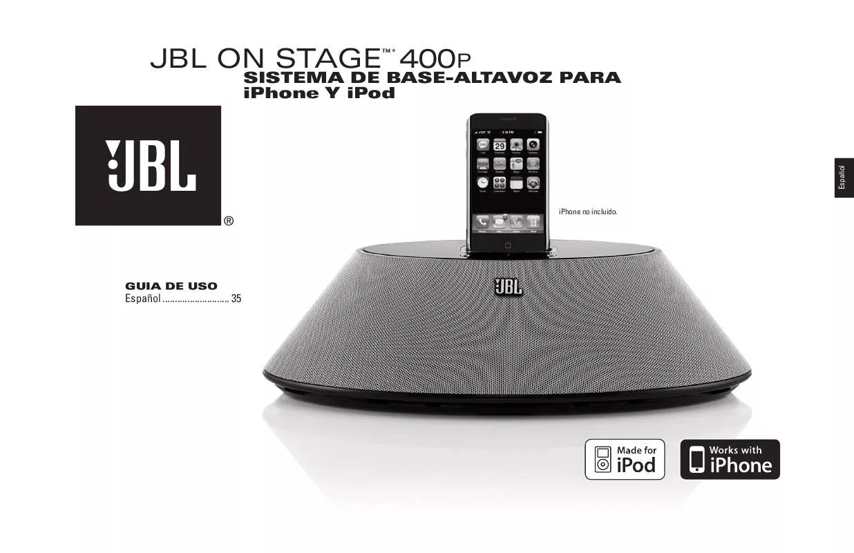 Mode d'emploi JBL ON STAGE 400P