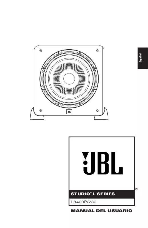 Mode d'emploi JBL L8400P (220-240V)