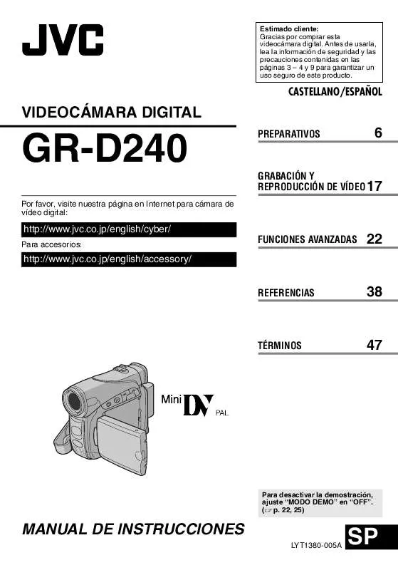 Mode d'emploi JVC GR-D240