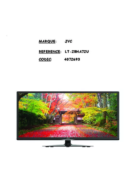 Mode d'emploi JVC LT-28HA72U