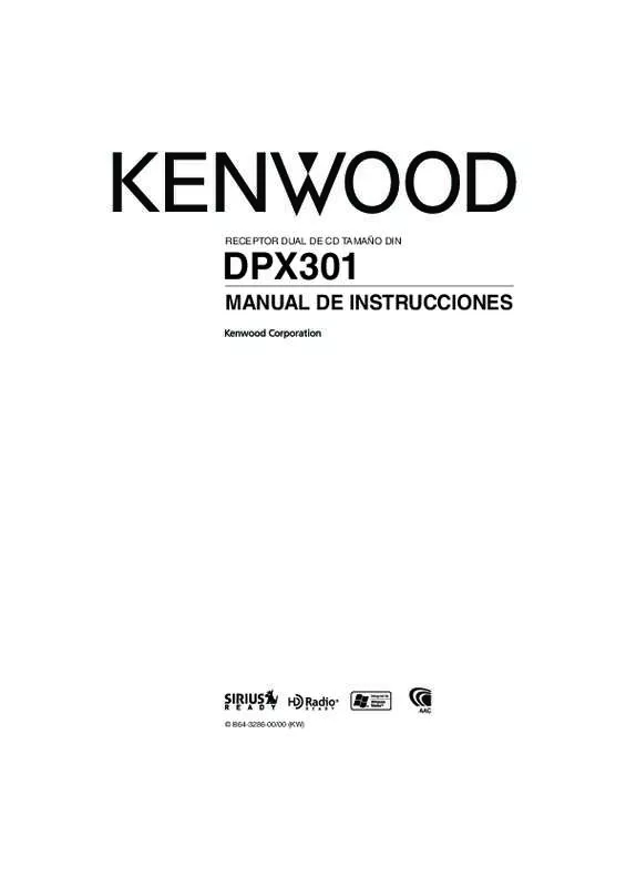 Mode d'emploi KENWOOD DPX301