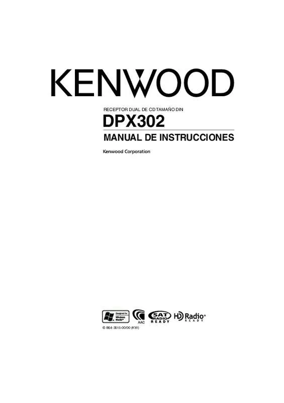 Mode d'emploi KENWOOD DPX302