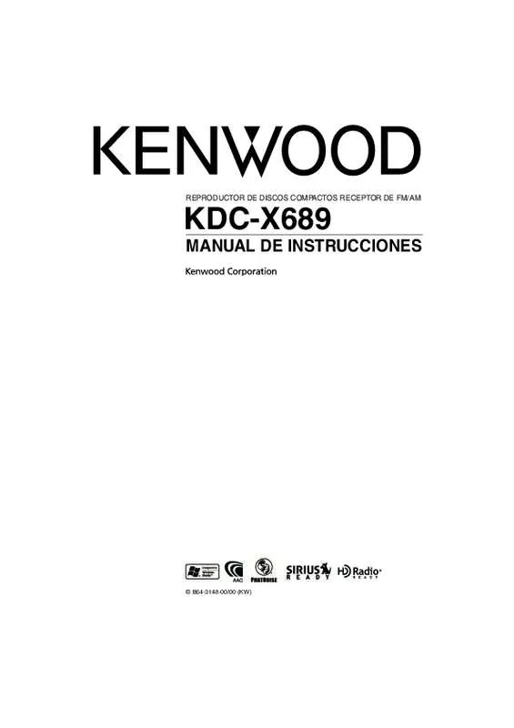 Mode d'emploi KENWOOD KDC-X689