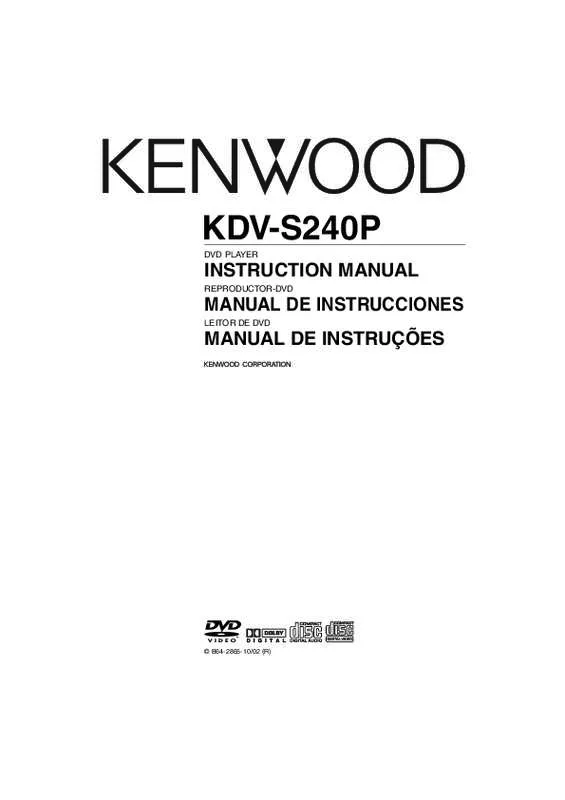 Mode d'emploi KENWOOD KDV-S240P