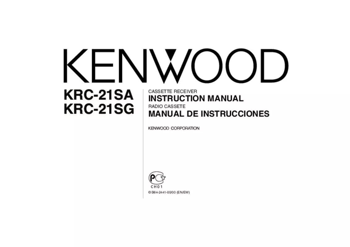 Mode d'emploi KENWOOD KRC-21SG
