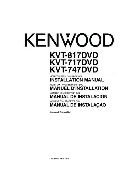 Mode d'emploi KENWOOD KVT-817DVD