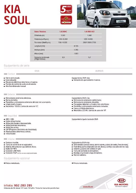 Mode d'emploi KIA SOUL