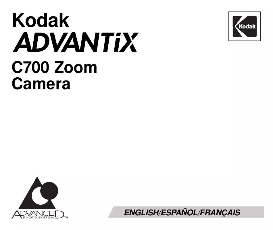 Mode d'emploi KODAK ADVANTIX C700