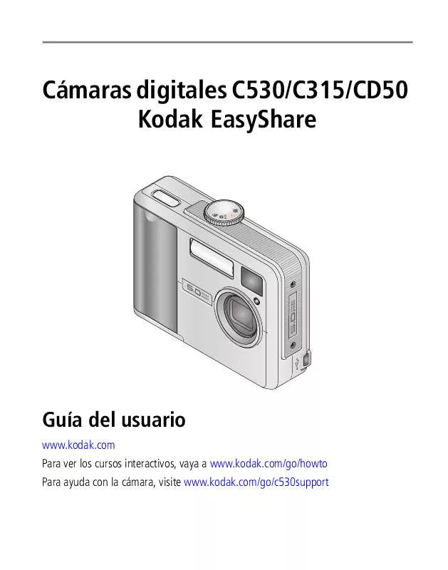 Mode d'emploi KODAK EASYSHARE C315