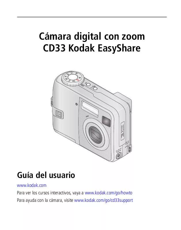 Mode d'emploi KODAK EASYSHARE CD33