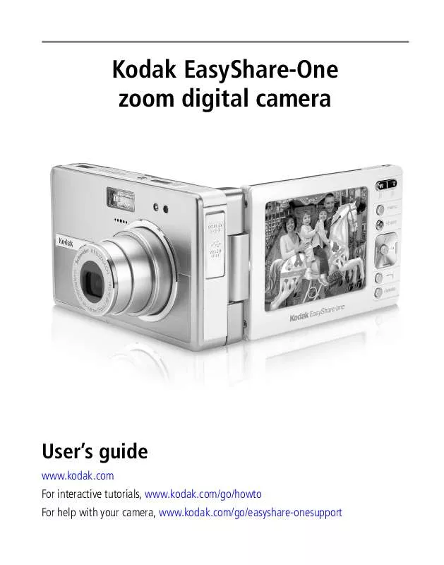 Mode d'emploi KODAK EASYSHARE ONE