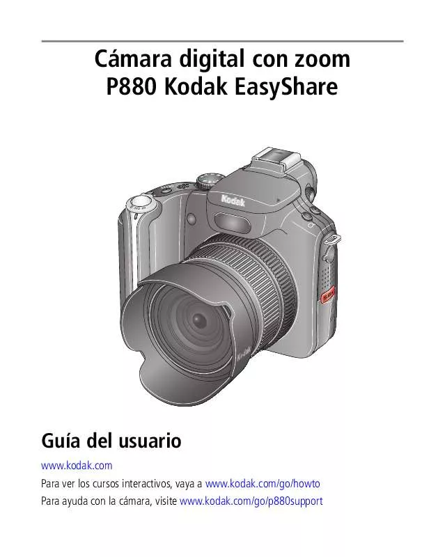 Mode d'emploi KODAK EASYSHARE P880