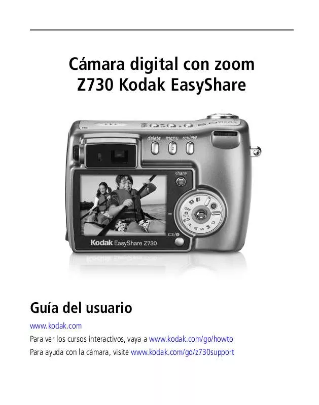 Mode d'emploi KODAK EASYSHARE Z730