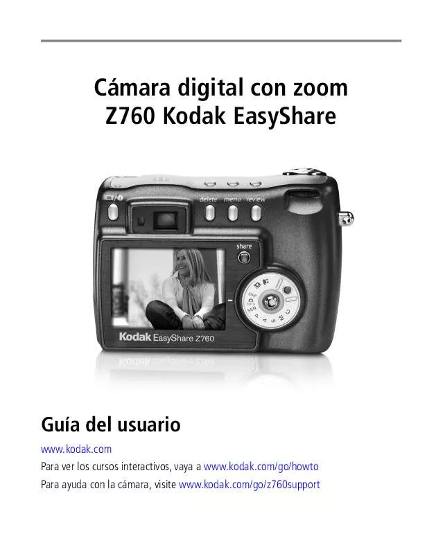 Mode d'emploi KODAK EASYSHARE Z760