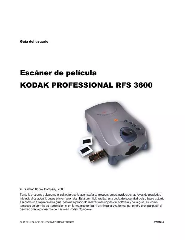 Mode d'emploi KODAK RFS 3600