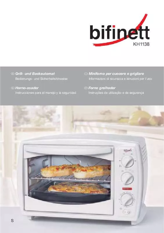 Mode d'emploi KOMPERNASS BIFINETT KH 1138 HORNO-ASADOR