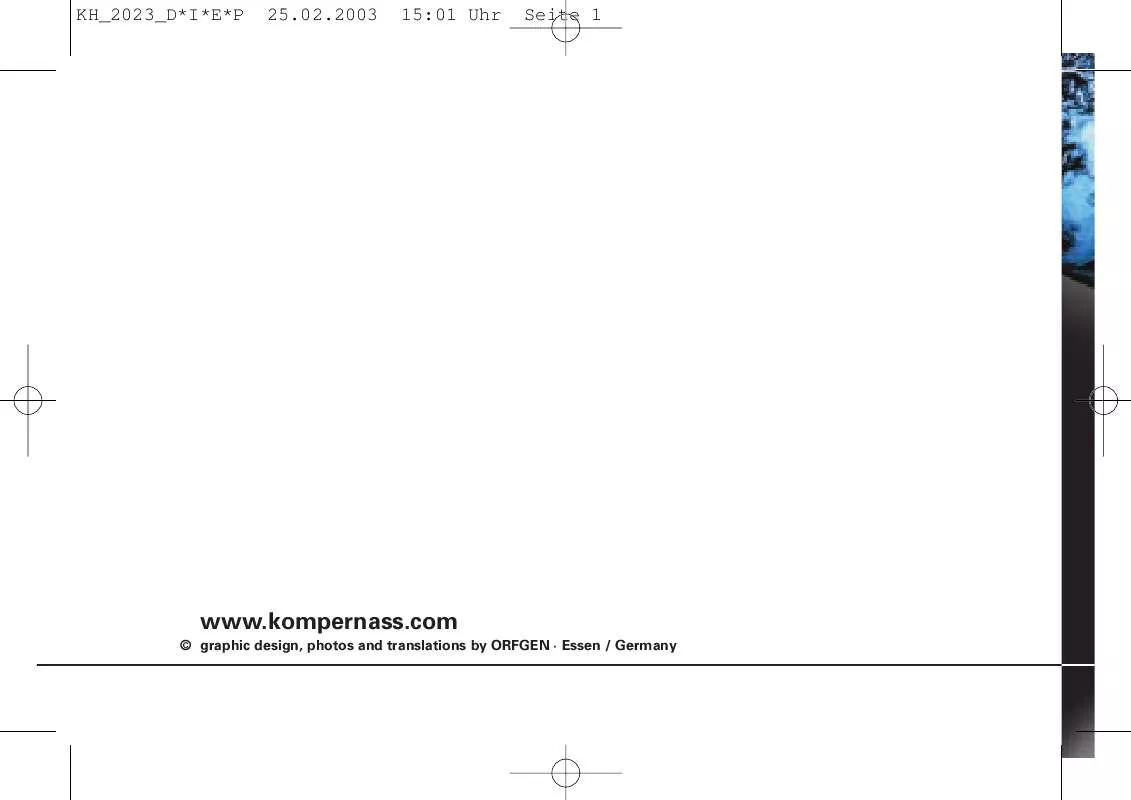 Mode d'emploi KOMPERNASS EBENCH KH 2023 RECEPTOR MUNDIAL DIGITAL