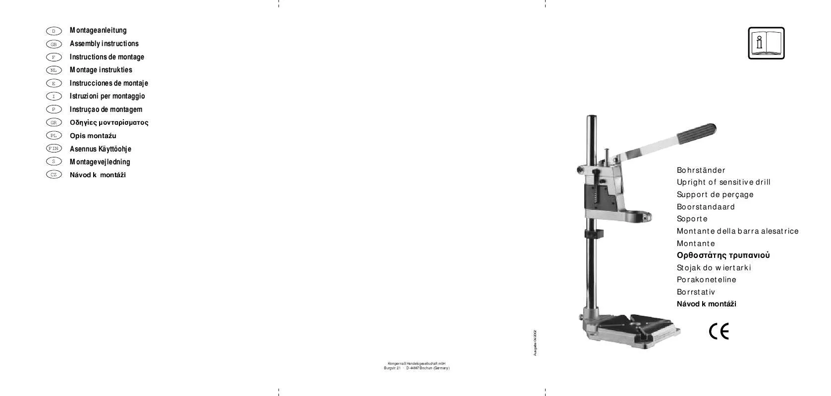 Mode d'emploi KOMPERNASS EBENCH SOPORTE