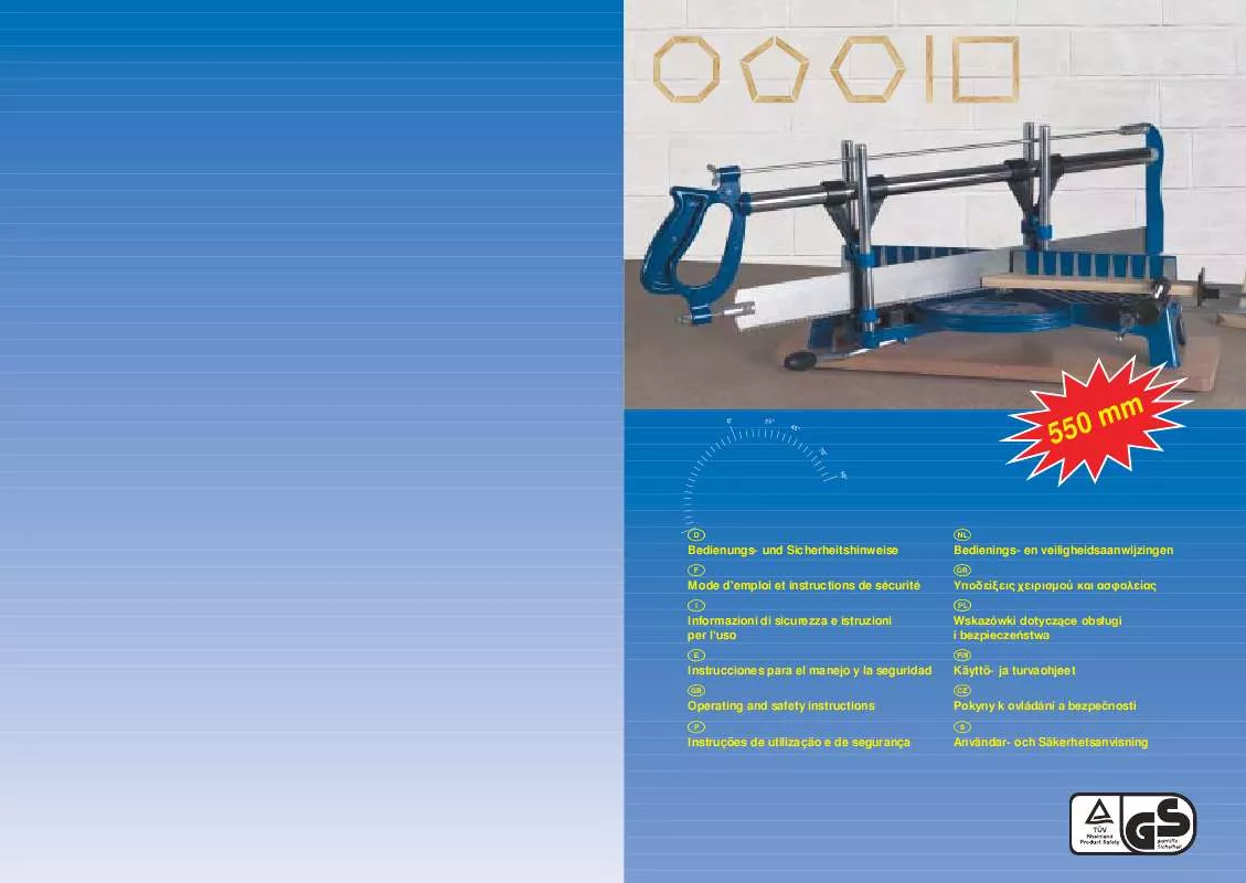 Mode d'emploi KOMPERNASS 600 SIERRA DE PRECISION PARA CORTAR INGLETES