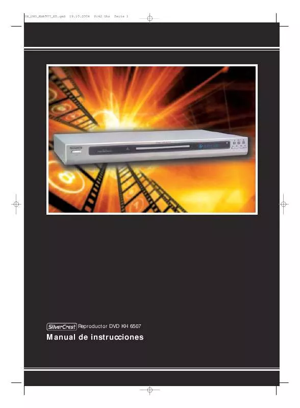 Mode d'emploi KOMPERNASS SILVERCREST KH 6507 REPRODUCTOR DVD DIVX