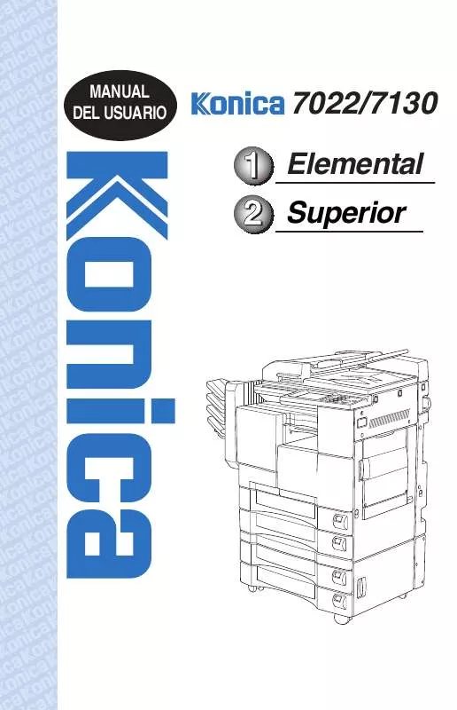 Mode d'emploi KONICA MINOLTA 7130