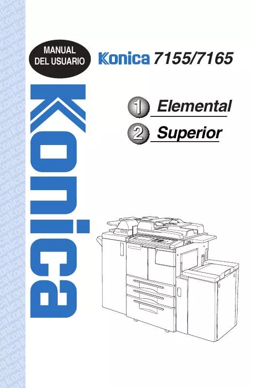 Mode d'emploi KONICA MINOLTA 7165