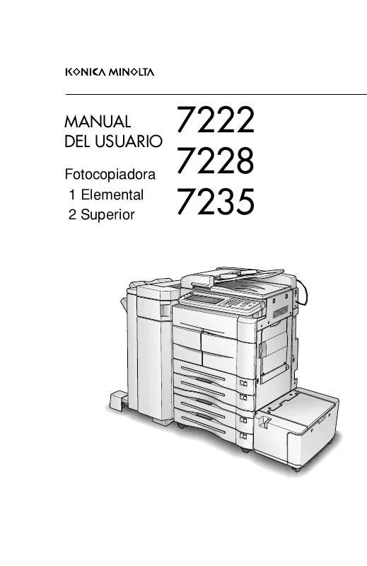 Mode d'emploi KONICA MINOLTA 7222