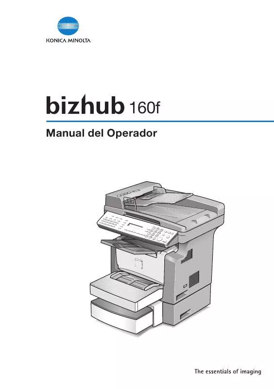 Mode d'emploi KONICA MINOLTA BIZHUB 160F