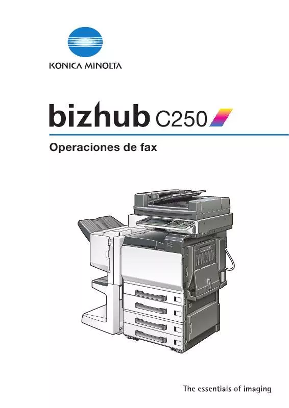 Mode d'emploi KONICA MINOLTA BIZHUB C250