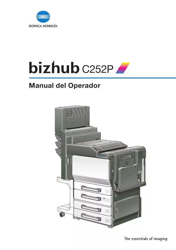 Mode d'emploi KONICA MINOLTA BIZHUB C252P