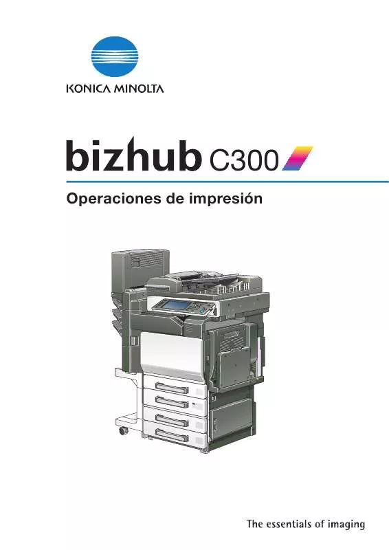 Mode d'emploi KONICA MINOLTA BIZHUB C300