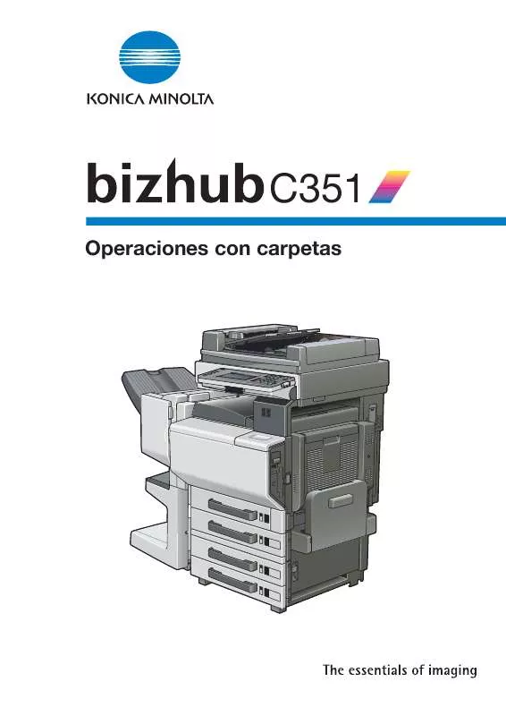 Mode d'emploi KONICA MINOLTA BIZHUB C351