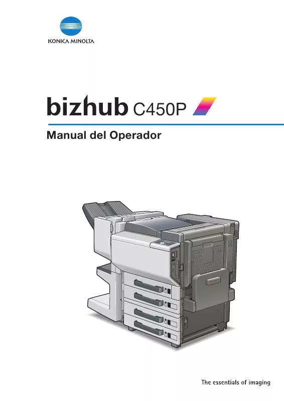 Mode d'emploi KONICA MINOLTA BIZHUB C450P