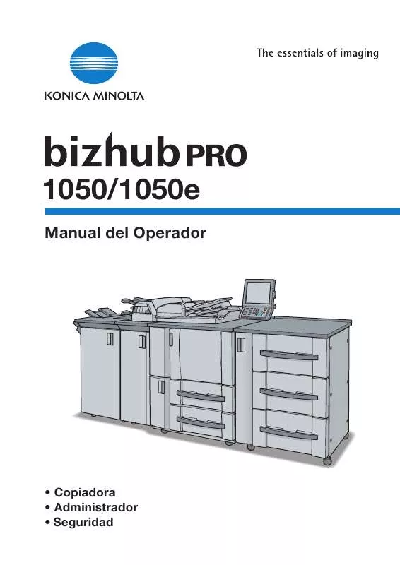 Mode d'emploi KONICA MINOLTA BIZHUB PRO 1050E