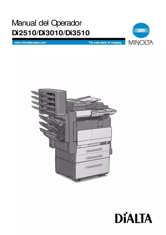 Mode d'emploi KONICA MINOLTA DI3010