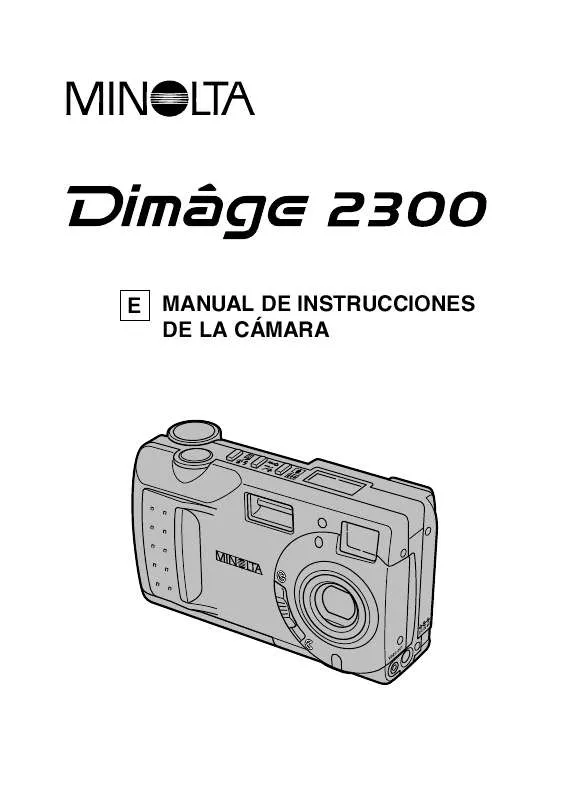 Mode d'emploi KONICA MINOLTA DIMAGE 2300 HARDWARE