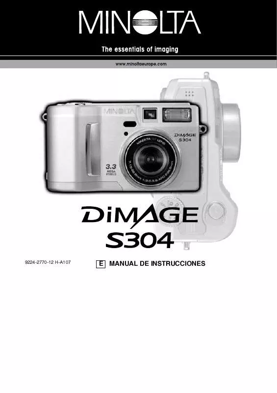 Mode d'emploi KONICA MINOLTA DIMAGE S304