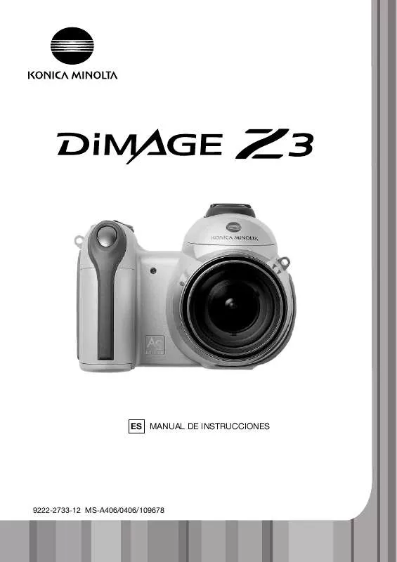 Mode d'emploi KONICA MINOLTA DIMAGE Z3