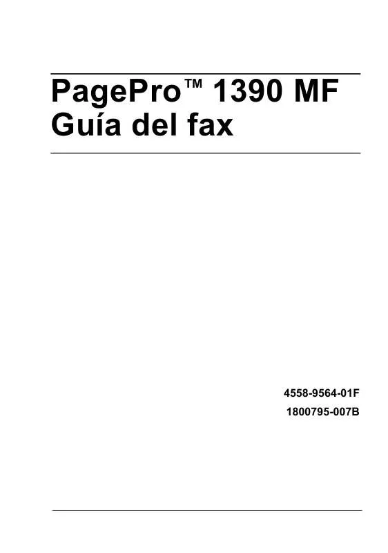 Mode d'emploi KONICA MINOLTA PAGEPRO 1390