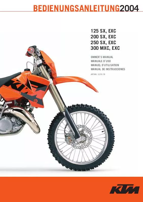 Mode d'emploi KTM 200 SX