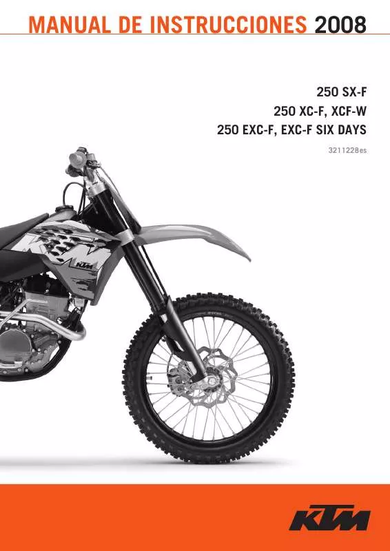 Mode d'emploi KTM 250 EXC-F SIX DAYS