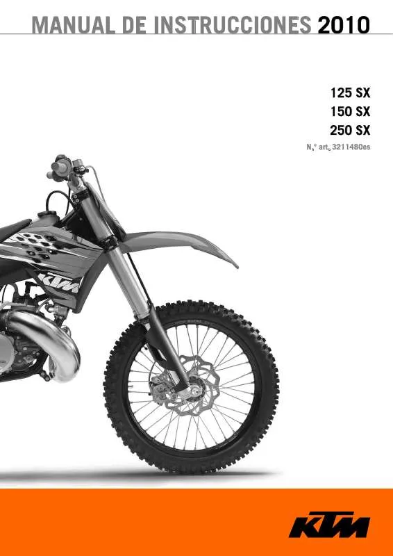 Mode d'emploi KTM 250 SX