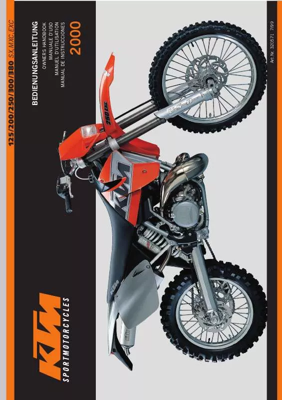 Mode d'emploi KTM 380 MXC