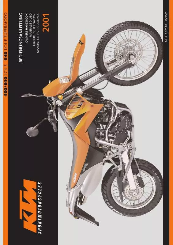 Mode d'emploi KTM 400 LC4-E