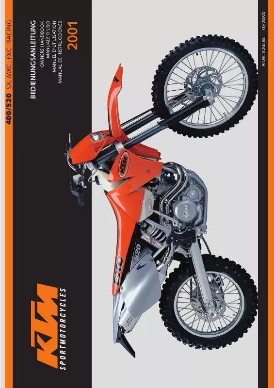 Mode d'emploi KTM 400 MXC