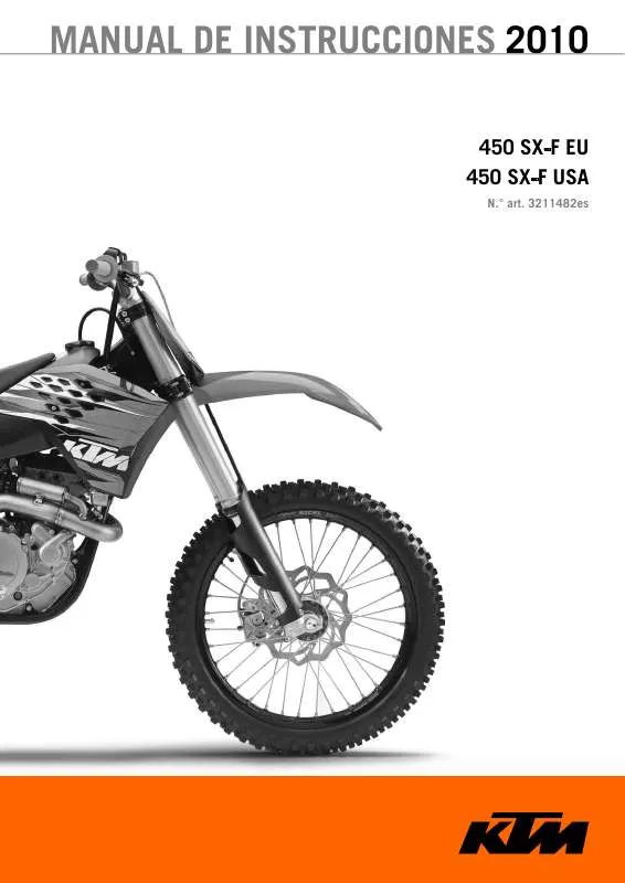 Mode d'emploi KTM 450 SX-F