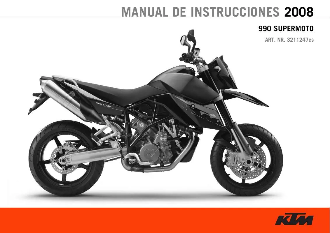 Mode d'emploi KTM 990 SUPERMOTO T